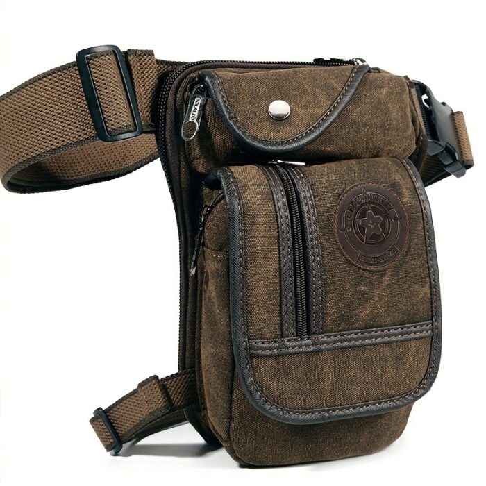 Canvas Tactical Outdoor Multi-Pocket Waist Bag For Men/Women - Image 2