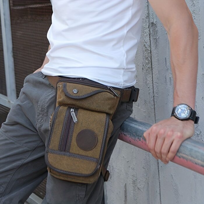 Canvas Tactical Outdoor Multi-Pocket Waist Bag For Men/Women - Image 3