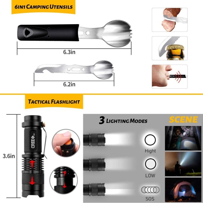 ANTARCTICA Emergency Survival Gear Kits 60 in 1 - Image 3